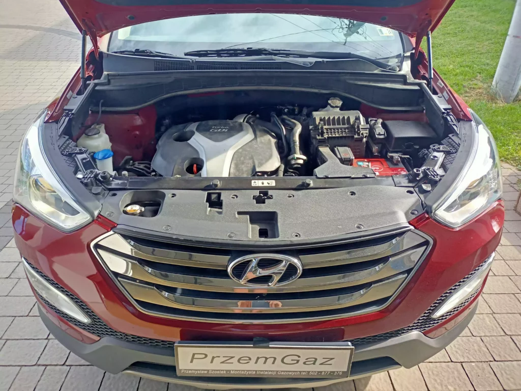 Hyundai Santa Fe 2.0 TGDI z instalacją gazową LPG EuropeGAS